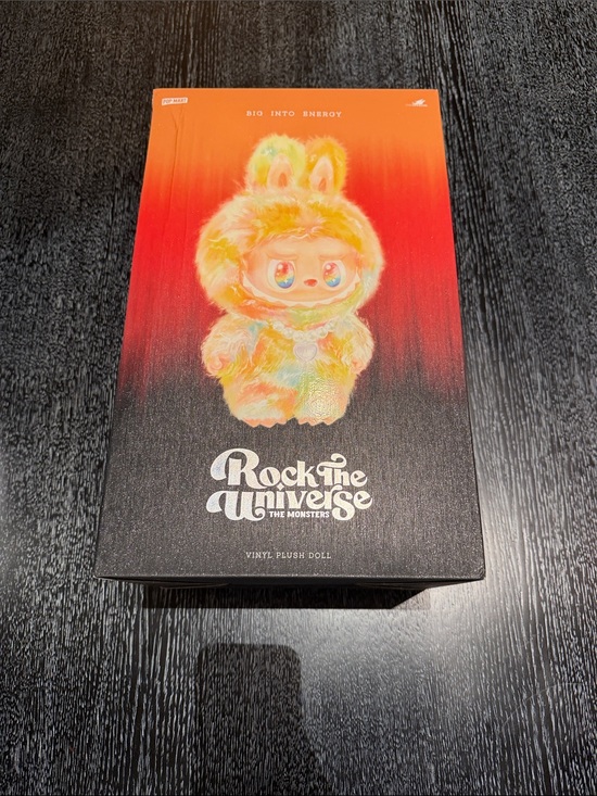 POP MART Other - POP MART LABUBU BIG INTO ENERGY ROCK THE UNIVERSE VYNAL PLUSH DOLL AUTHENTIC